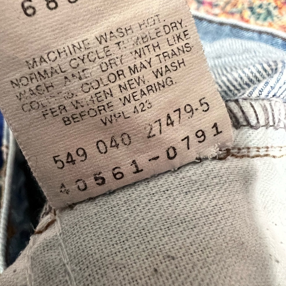 Vintage‎ Silver Tab Levi’s Cutoff Jean Shorts - Picture 16 of 16